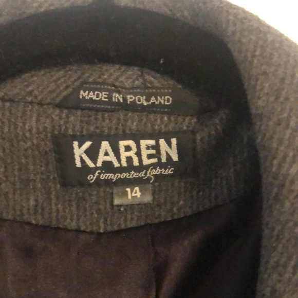 Vintage 90’s KAREN Women’s Double Breasted Coat - Picture 4 of 10